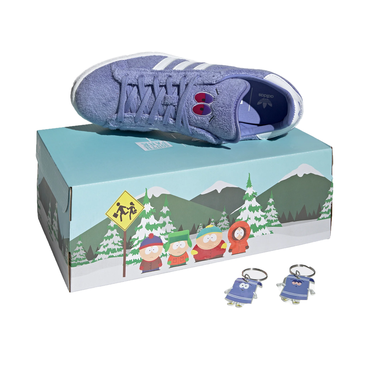Adidas x South Park Campus 80s 'Towelie' (2021) CHALK PURPLE/FOOTWEAR WHITE sneaker – authenticated on KLEKT