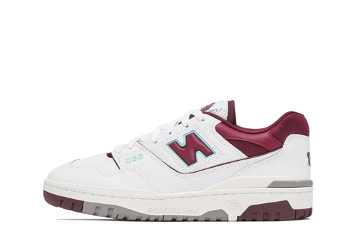 New Balance 550 'White Bordeaux Red Grey' (2021)