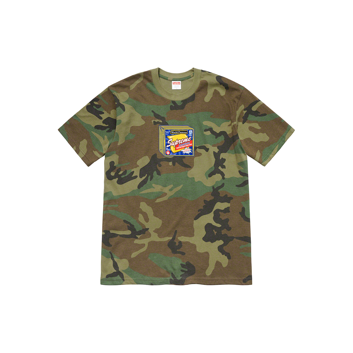 Supreme Cheese T-Shirt Tee Woodland Camo (FW19) Green / Brown sneaker – authenticated on KLEKT
