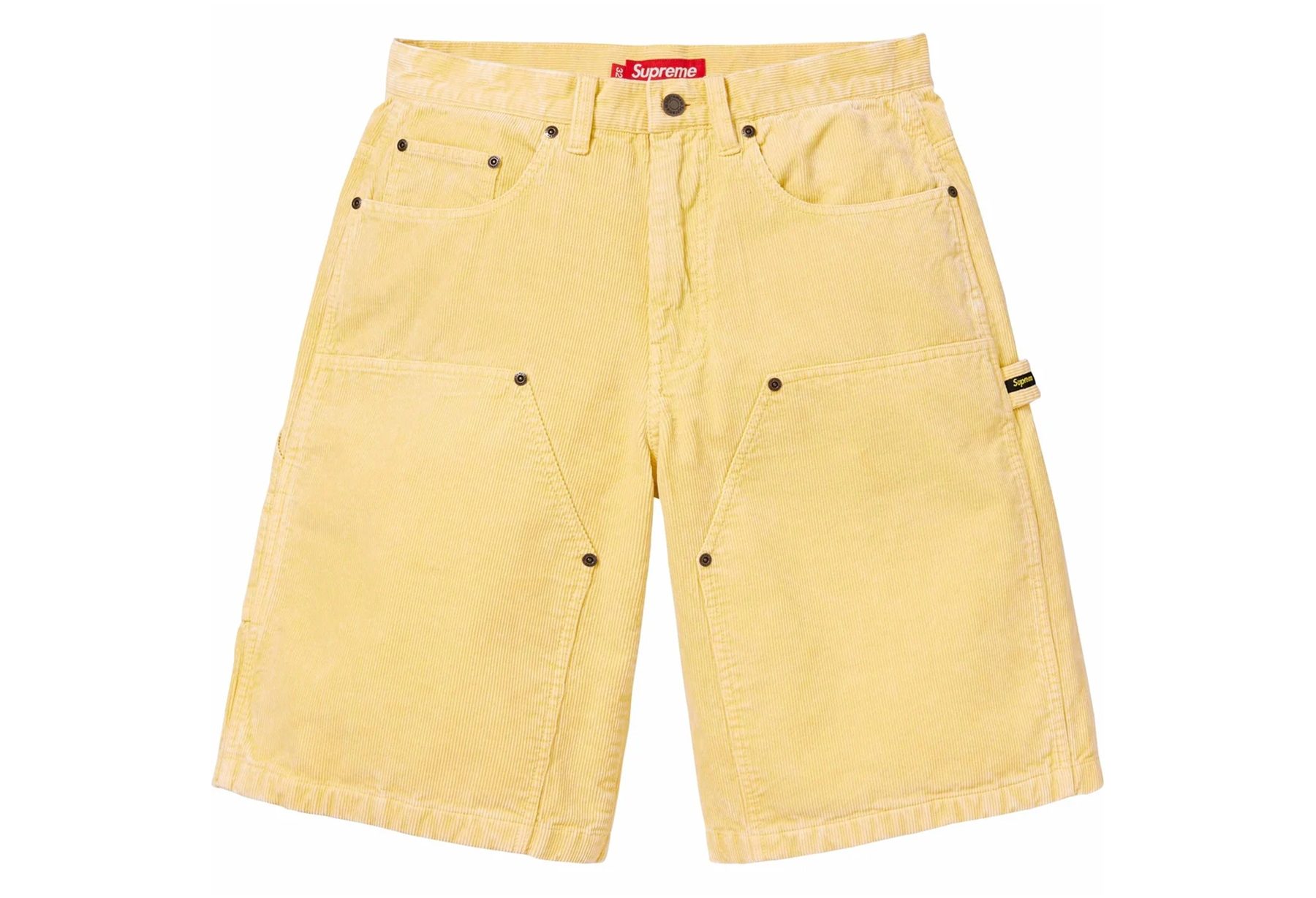 Supreme Washed Corduroy Double Knee Painter Short Yellow (SS24) YELLOW sneaker – authenticated on KLEKT