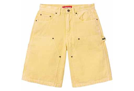 Supreme Washed Corduroy Double Knee Painter Short Yellow (SS24)