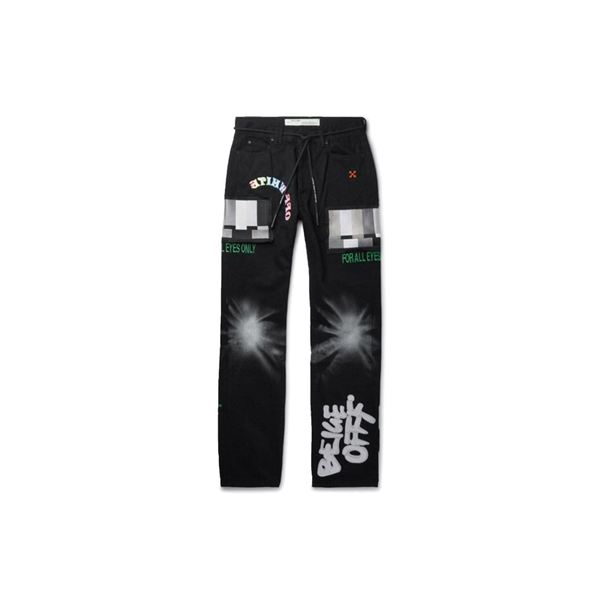 Off White x Ev Bravado 5 Pocket Denim Jeans Black (2019) Black / Silver sneaker – authenticated on KLEKT