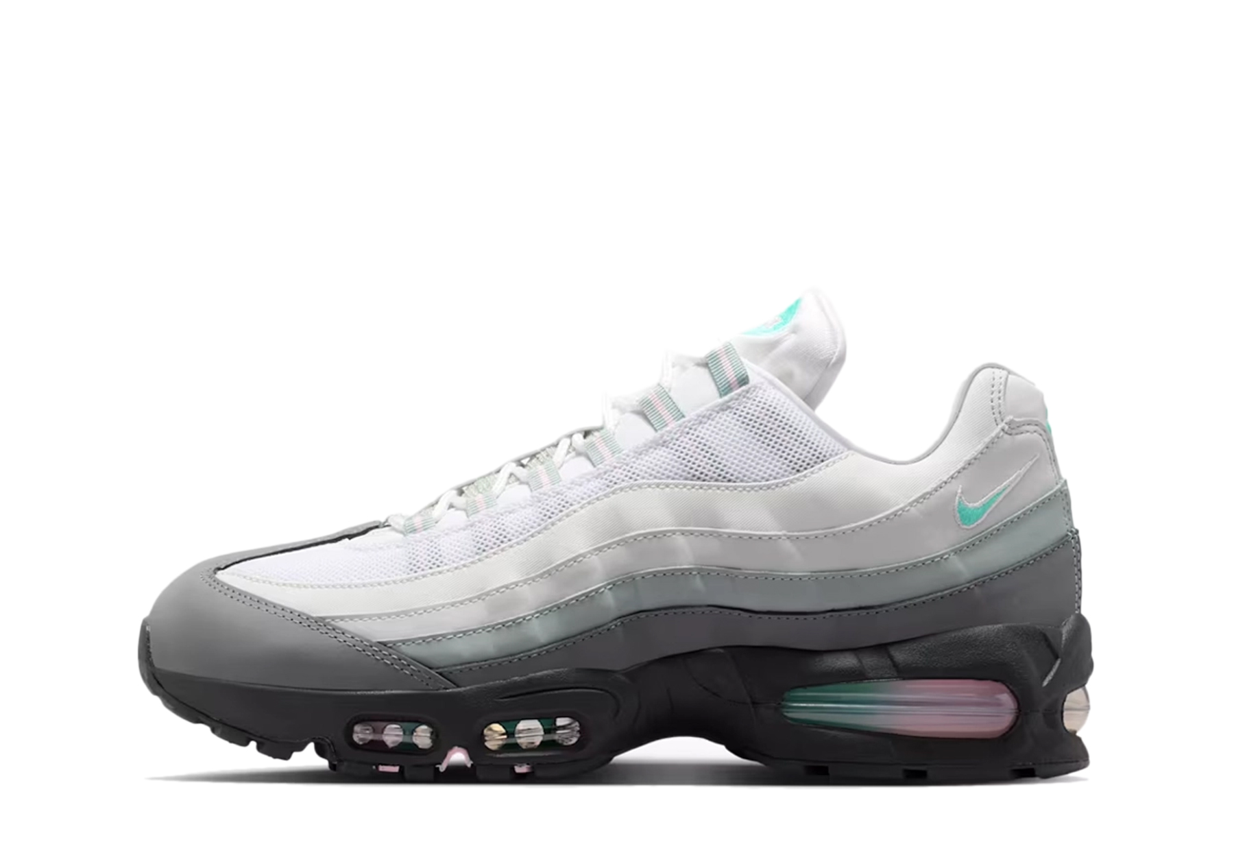 Nike Air Max 95 Big Bubble 'Apple Pink' (2026) Anthracite/Hyper Turquoise/Wit/Pink Foam sneaker – authenticated on KLEKT