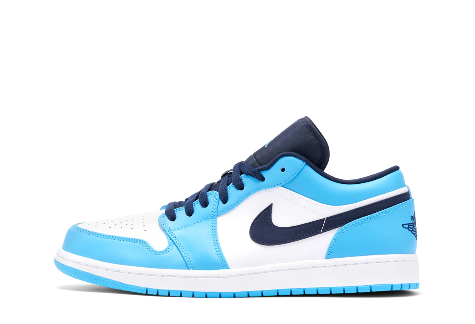 Air Jordan 1 Low 'UNC' (2021) WHITE/UNIVERSITY BLUE/BLACK sneaker – authenticated on KLEKT