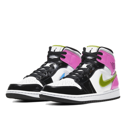 Air Jordan 1 Mid White Black Cyber Pink (2020)
