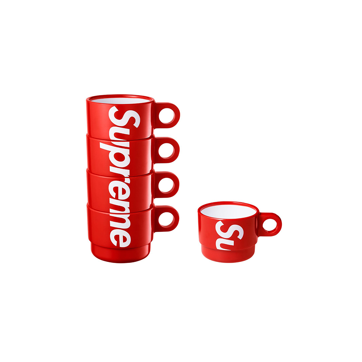 Supreme Stacking Cups Red (Set of 4 Cups) (SS18) RED sneaker – authenticated on KLEKT