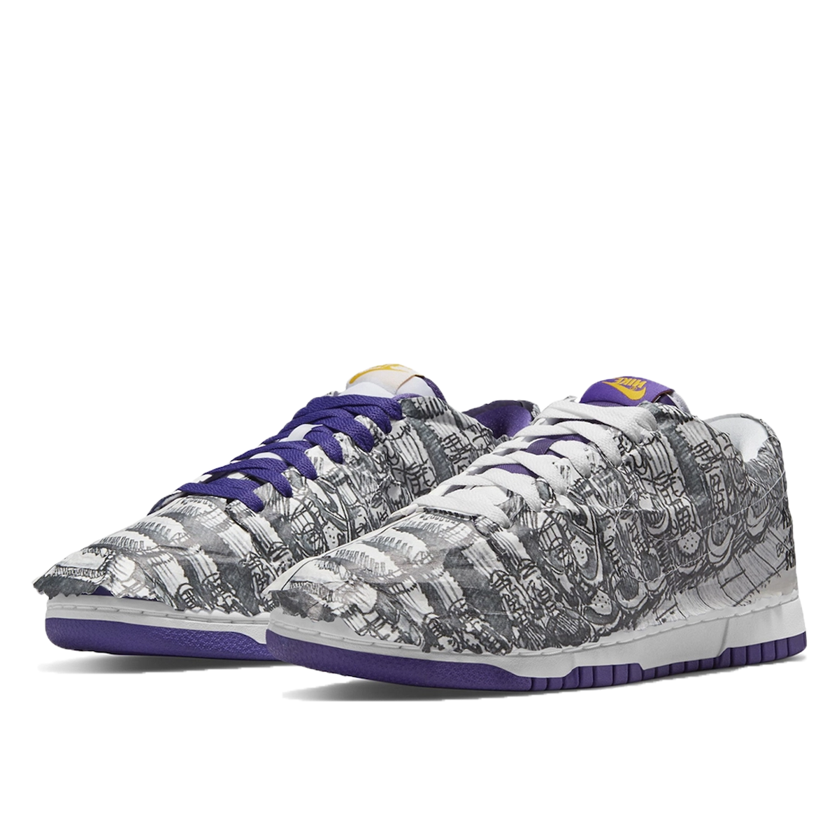 Nike WMNS Dunk Low Flip The Old School (2021) COURT PURPLE/WHITE/UNIVERSITY GOLD sneaker – authenticated on KLEKT