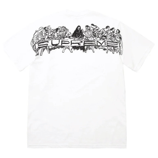 Supreme Supper Tee 'White' (2026) – authenticated on KLEKT