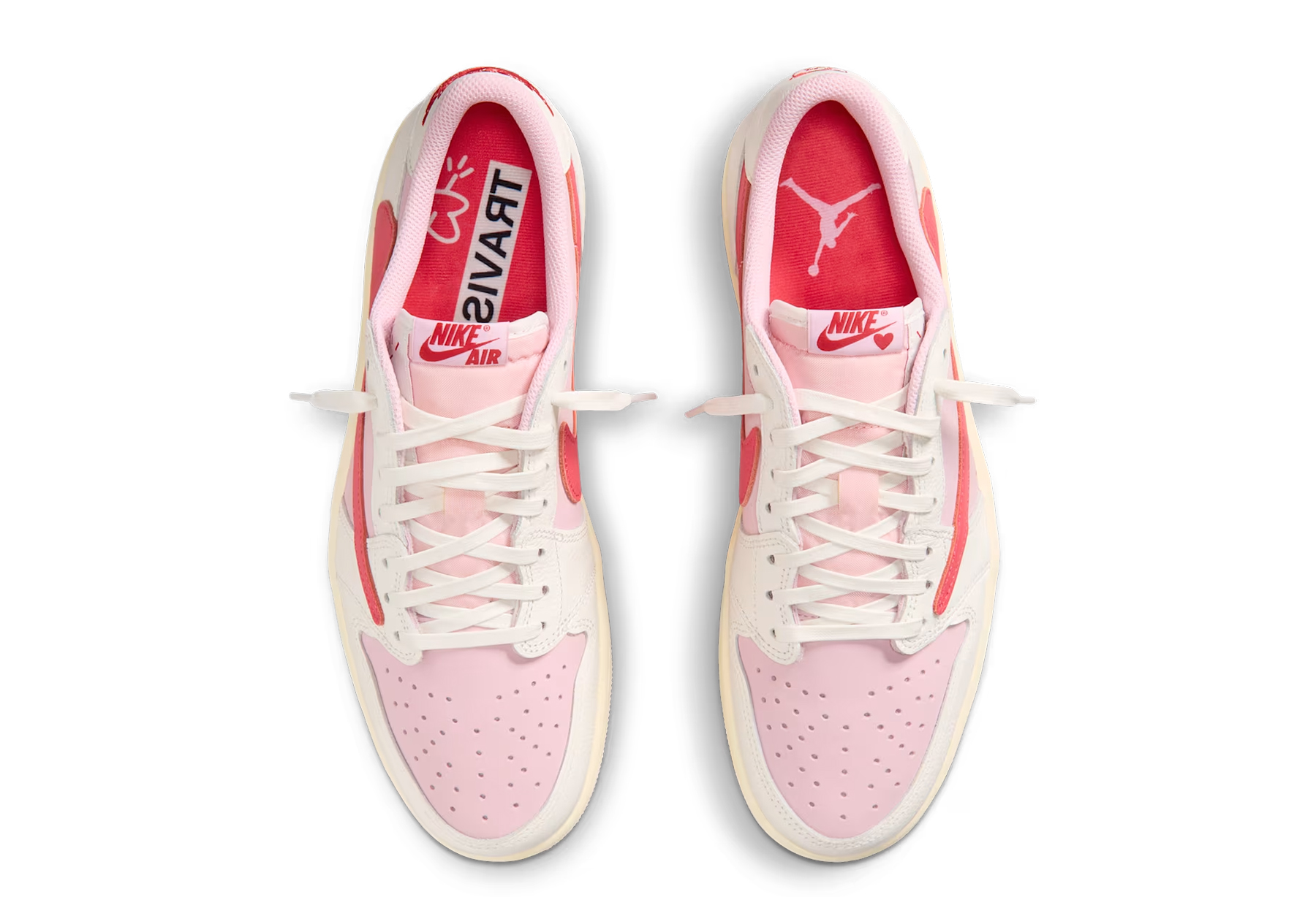 Air Jordan x Travis Scott 1 Low OG 'Tropical Pink' (2026) Sail/Tropical Pink/Shy Pink/Muslin sneaker – authenticated on KLEKT