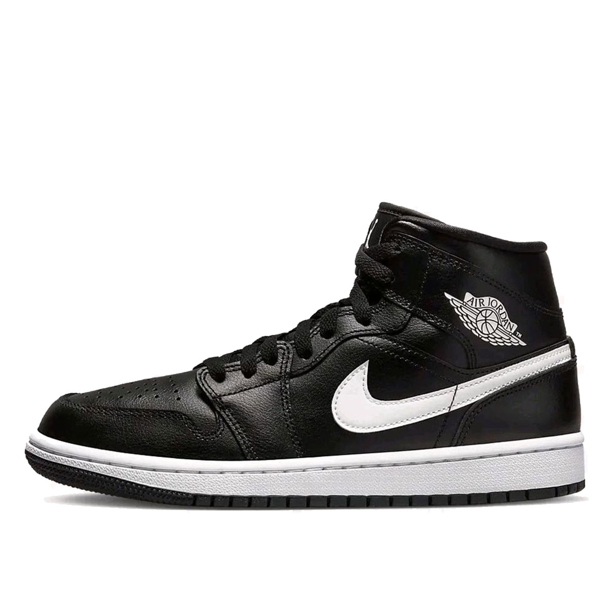 Air Jordan 1 Mid 'Black White' sneaker – authenticated on KLEKT