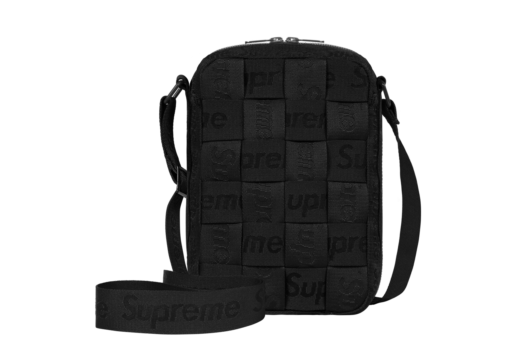 Supreme Woven Shoulder Bag Black (SS23) | Supreme | KLEKT