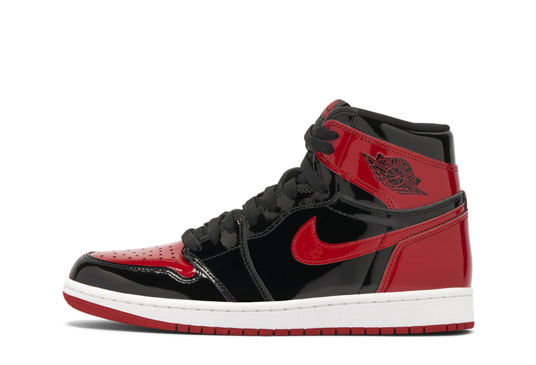 Air Jordan 1 Retro High OG 'Bred Patent' (2021) sneaker – authenticated on KLEKT