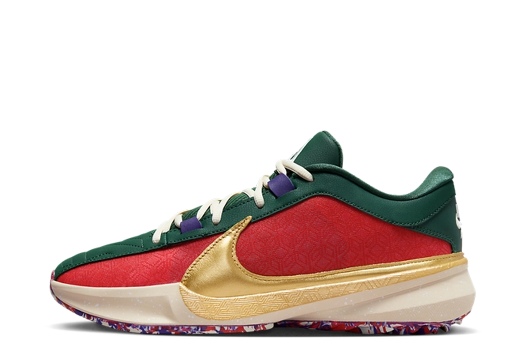 Nike Freak 5 'Keep It A Buck' (2023) Gym Red/Metallic Gold/Fir sneaker – authenticated on KLEKT