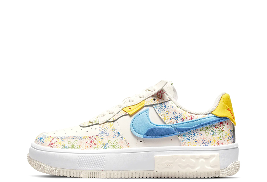 Nike Air Force 1 Fontanka WMNS Flowers (2022) Sail/Vivid Sulphur/Game Royal/University Blue sneaker – authenticated on KLEKT