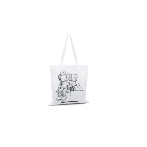 Kaws Seeing/Watching Sketch Tote Bag White (2018)