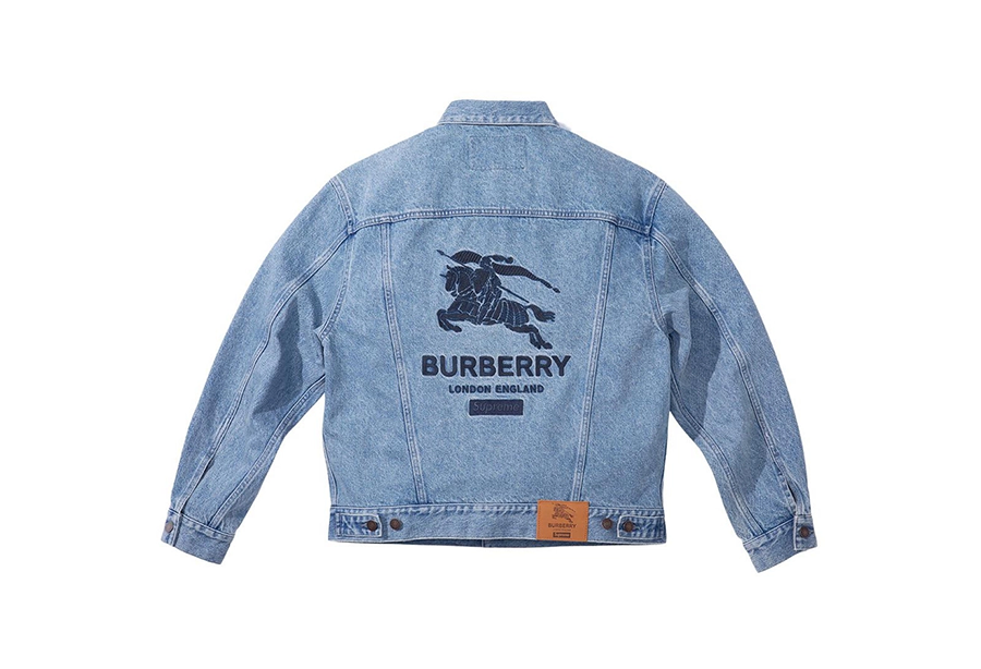 Supreme x Burberry® Denim Trucker Jacket Blue (SS22) BLUE  sneaker – authenticated on KLEKT