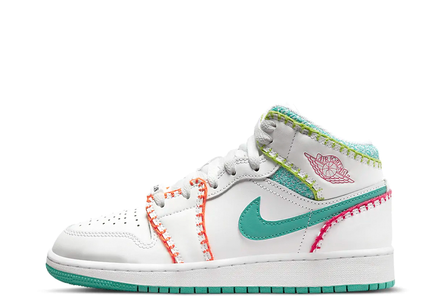 Air Jordan 1 Mid Knit GS White Multi (2022) White/Multi sneaker – authenticated on KLEKT