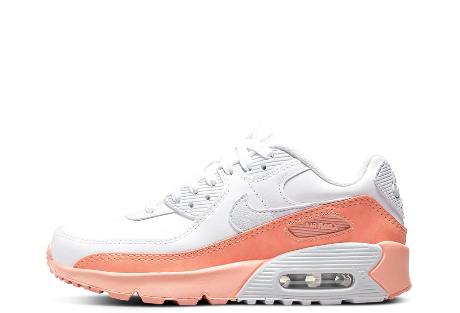 Adidas Air Max 90 GS Rainbow Salmon (2022) white/salmon sneaker – authenticated on KLEKT