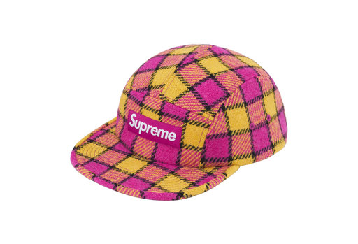 Supreme x Harris Tweed Camp Cap 'Red Plaid' (SS25) | Supreme | KLEKT