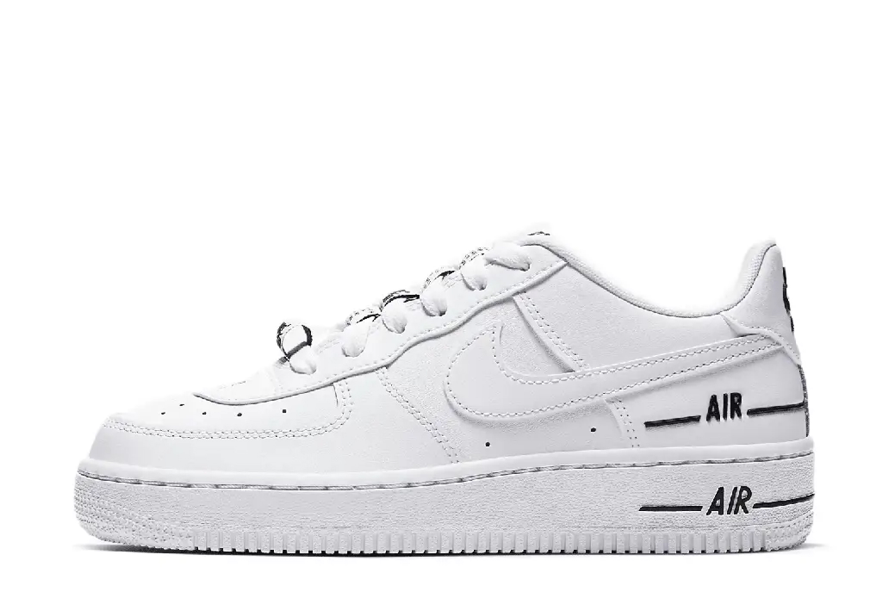 Nike Air Force 1 Low GS Double Air White (2023) WHITE sneaker – authenticated on KLEKT