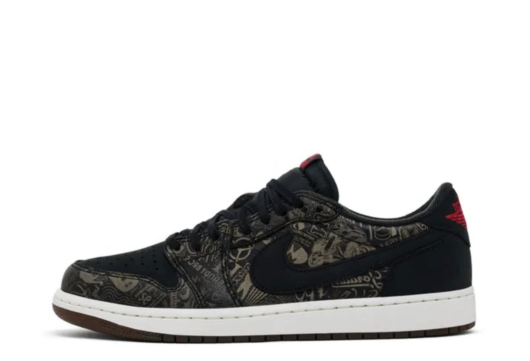 Air Jordan 1 Low OG 'Laser' (2026) BLACK/UNIVERSITY RED/PALOMINO/SUMMIT WHITE sneaker – authenticated on KLEKT