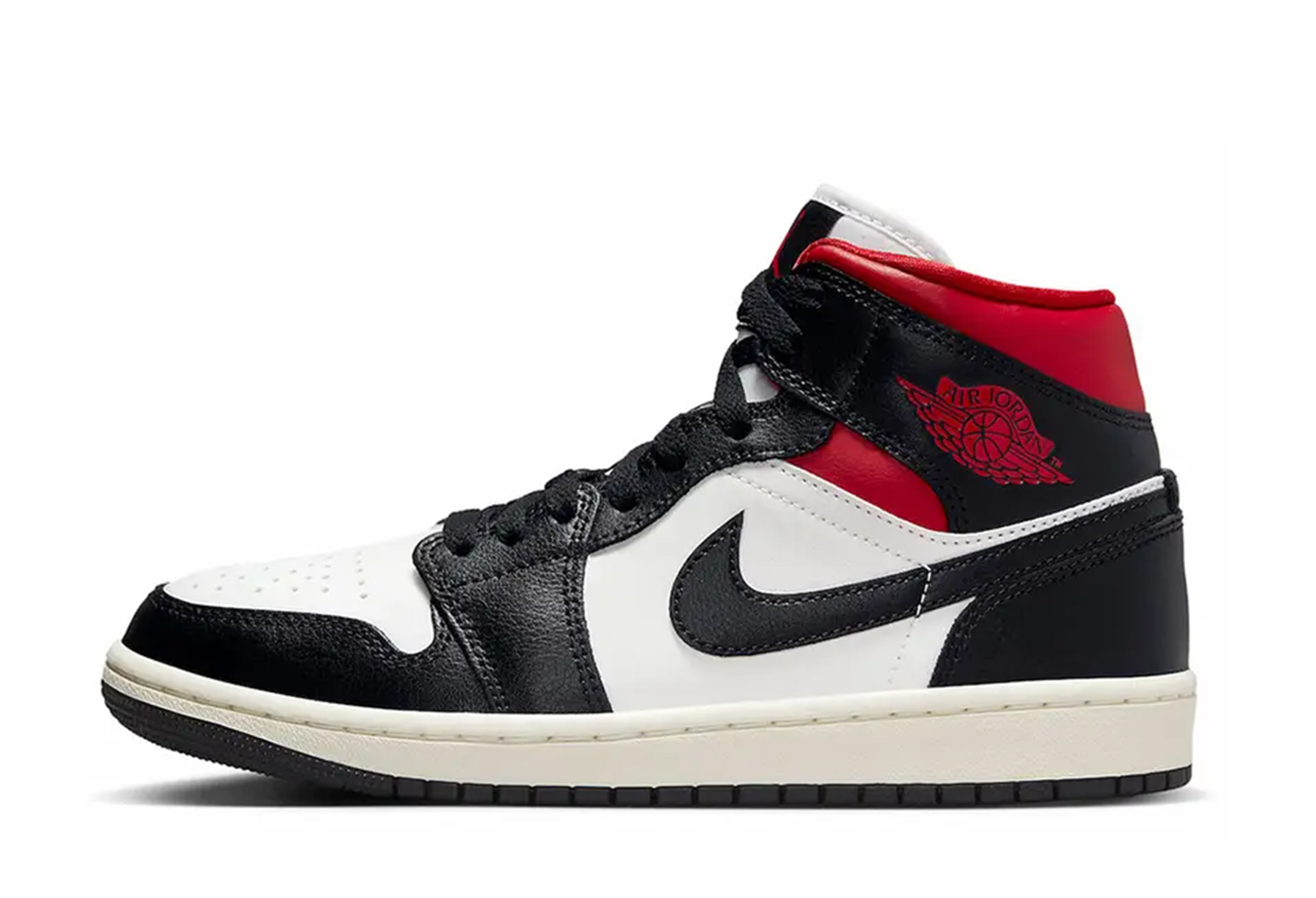 Air Jordan 1 Mid WMNS Gym Red Panda (2023) RED/BLACK/WHITE sneaker – authenticated on KLEKT