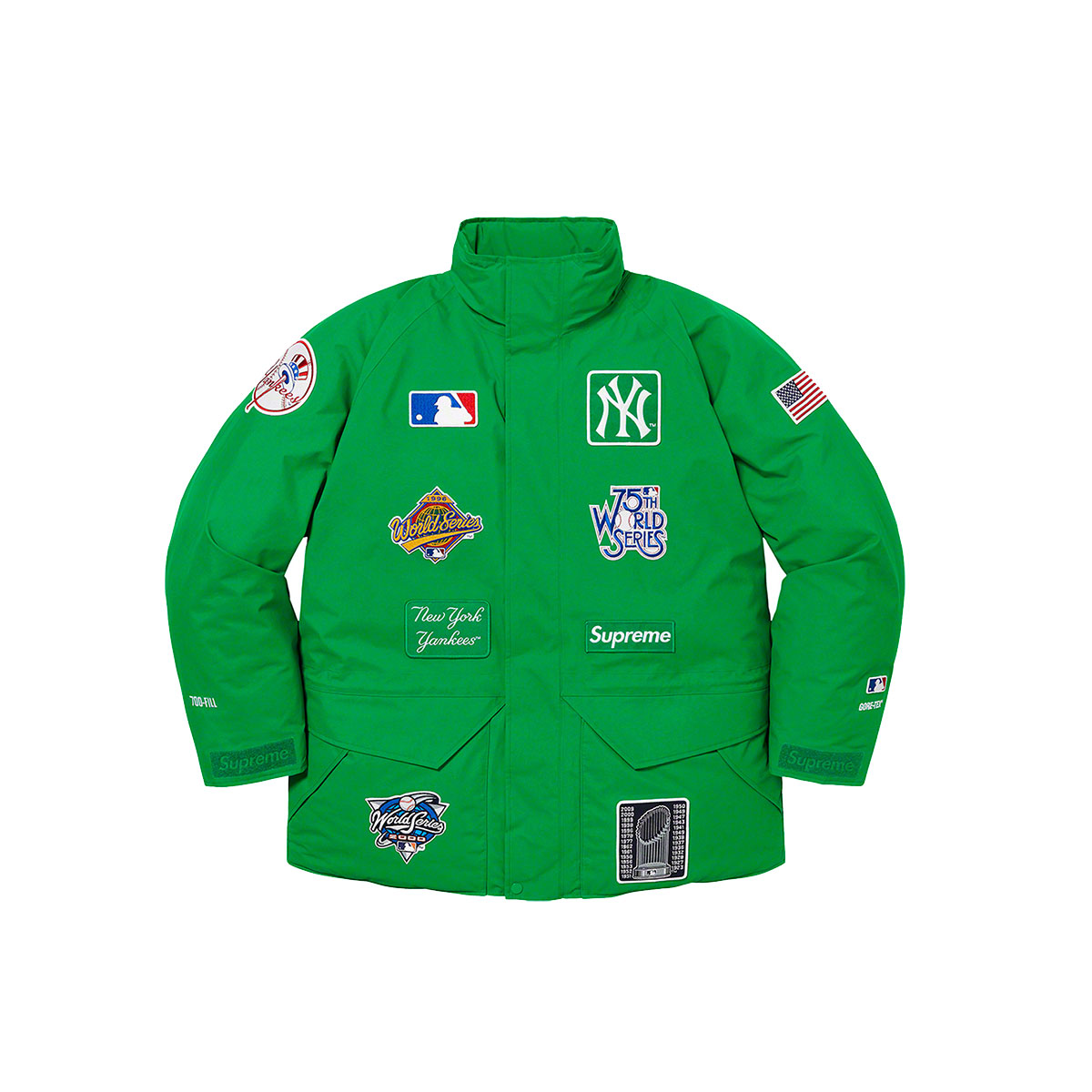 Supreme New York Yankees™ GORE-TEX 700-Fill Down Jacket Green (FW21) sneaker – authenticated on KLEKT