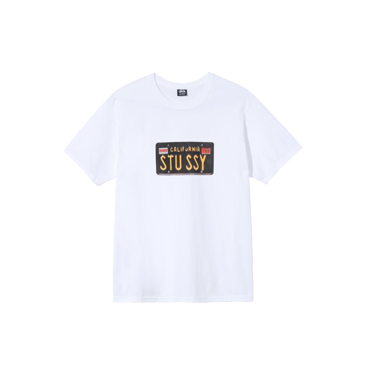 Stussy License Plate Tee White (SS21) WHITE sneaker – authenticated on KLEKT