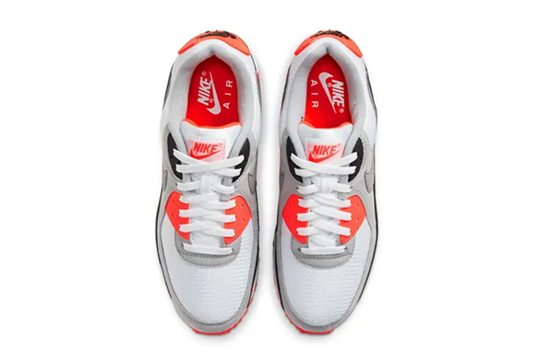 Nike Air Max 90 'Infrared 3M' (2026) White/Particle Grey/Light Smoke Grey/Black/Infrared 23 sneaker – authenticated on KLEKT