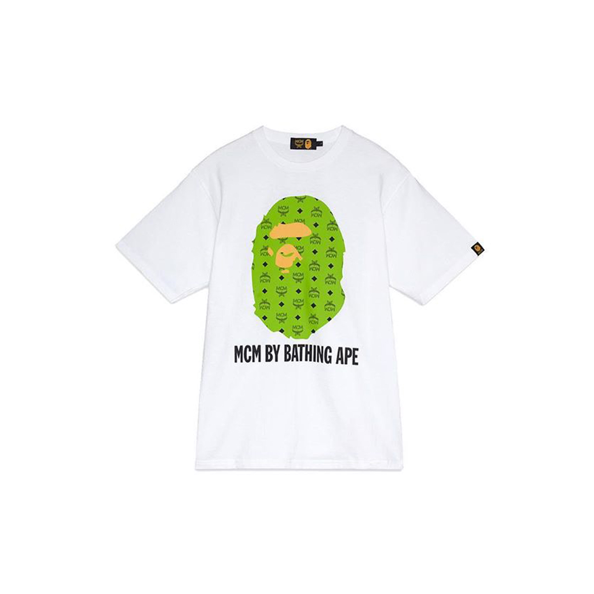 Brands Other x MCM 'by Bathing Ape' BAPE Head T-Shirt Tee White Green (2019) White / Green sneaker – authenticated on KLEKT