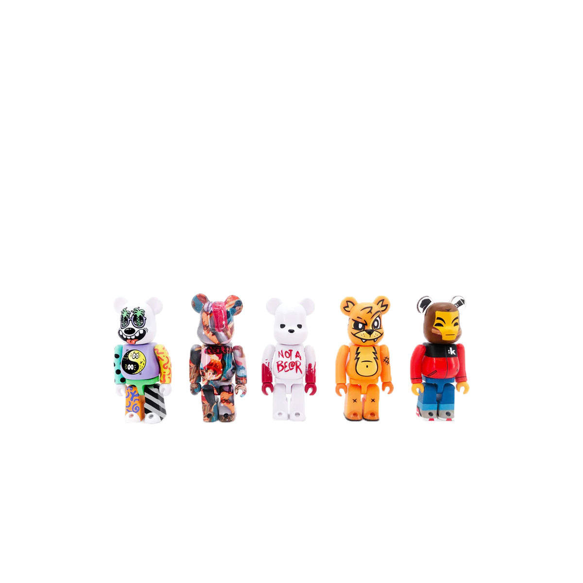 Bearbrick DesignerCon Artist (Steven Harrington, Tristan Eaton, Joe Ledbetter, Luke Chueh, KaNO) 100% (Set of 5) (2019) MULTI sneaker – authenticated on KLEKT