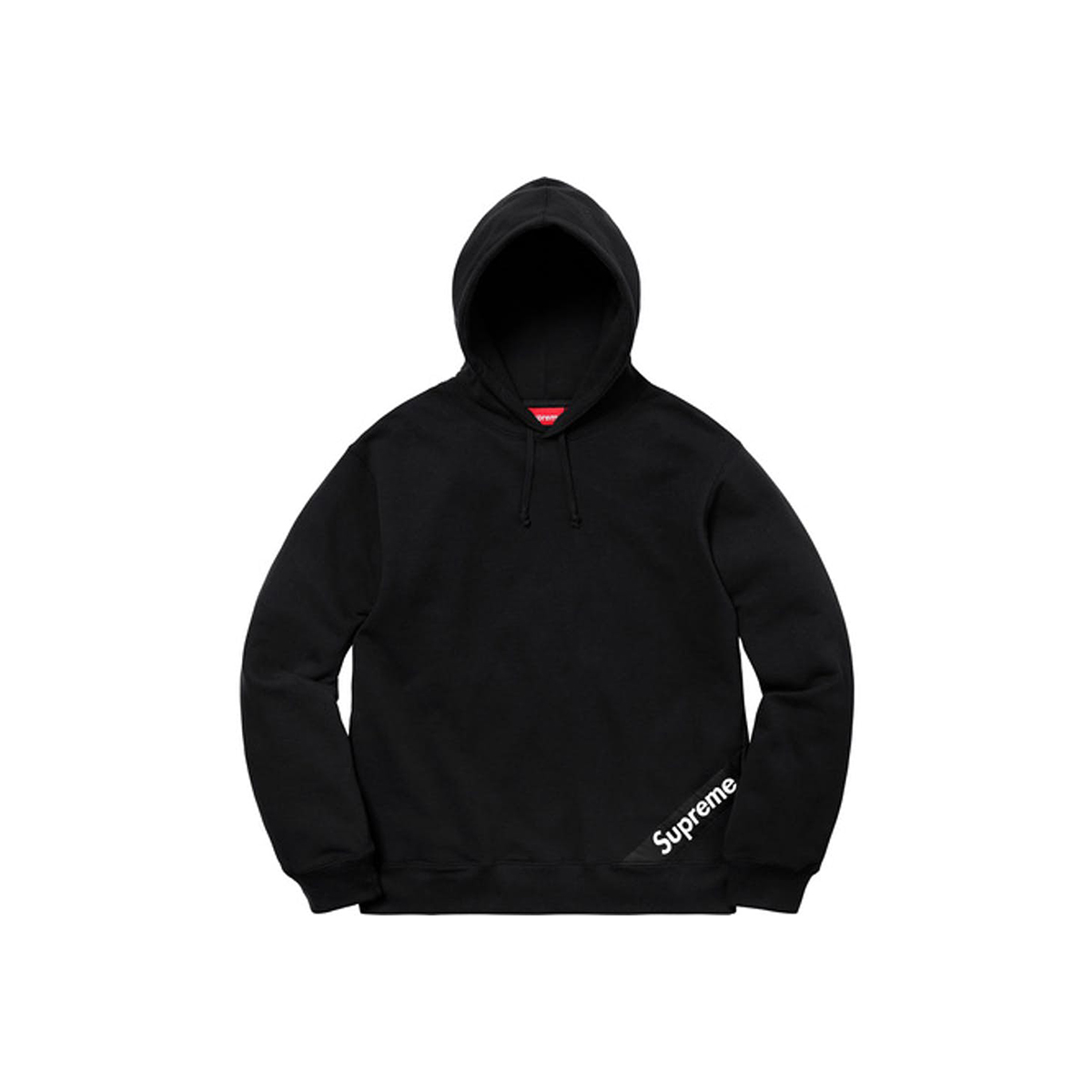Supreme Corner Label Hooded Sweatshirt Black (SS18) sneaker – authenticated on KLEKT