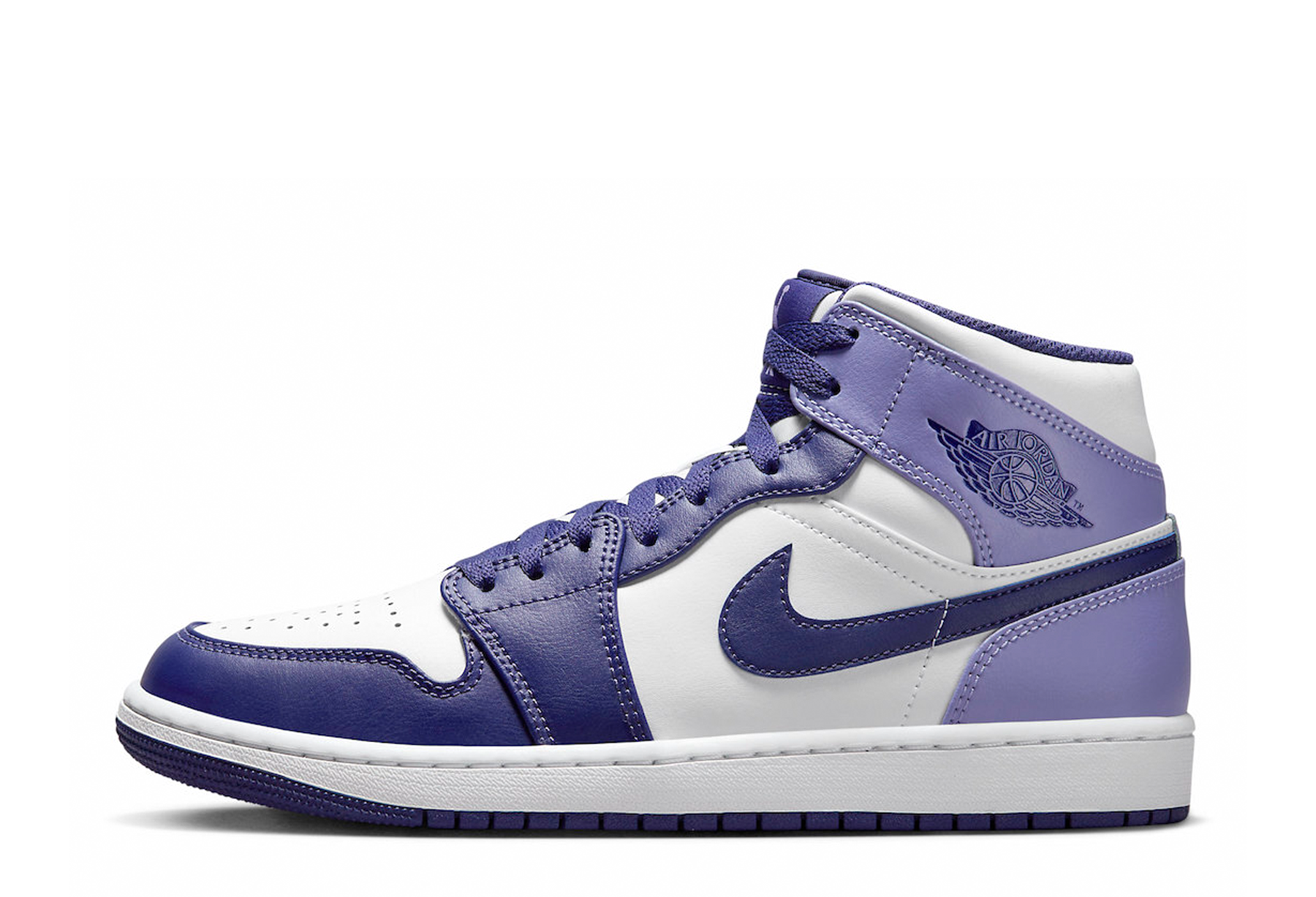 Air Jordan 1 Mid 'Sky J Purple' (2023) Sky J Purple/Sky J Purple-White-Sky J Light Purple sneaker – authenticated on KLEKT