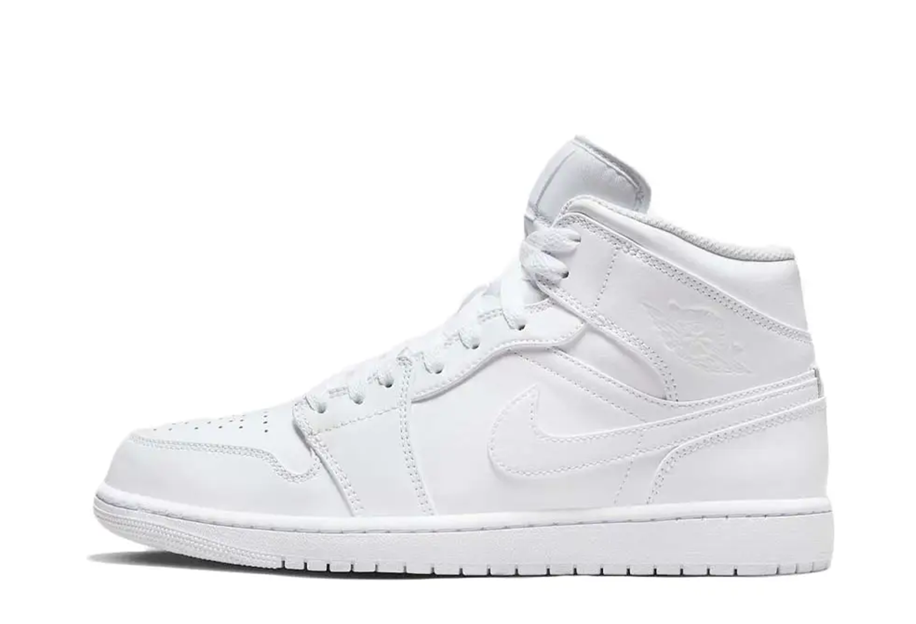 Air Jordan 1 Mid Triple 'White' (2022) WHITE/WHITE/WHITE sneaker – authenticated on KLEKT