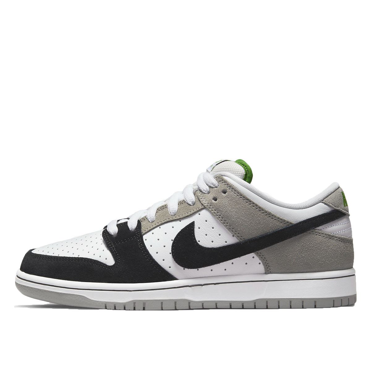 Nike SB Dunk Low 'Chlorophyll' (2022) MEDIUM GREY/WHITE-CHLOROPHYLL-BLACK sneaker – authenticated on KLEKT