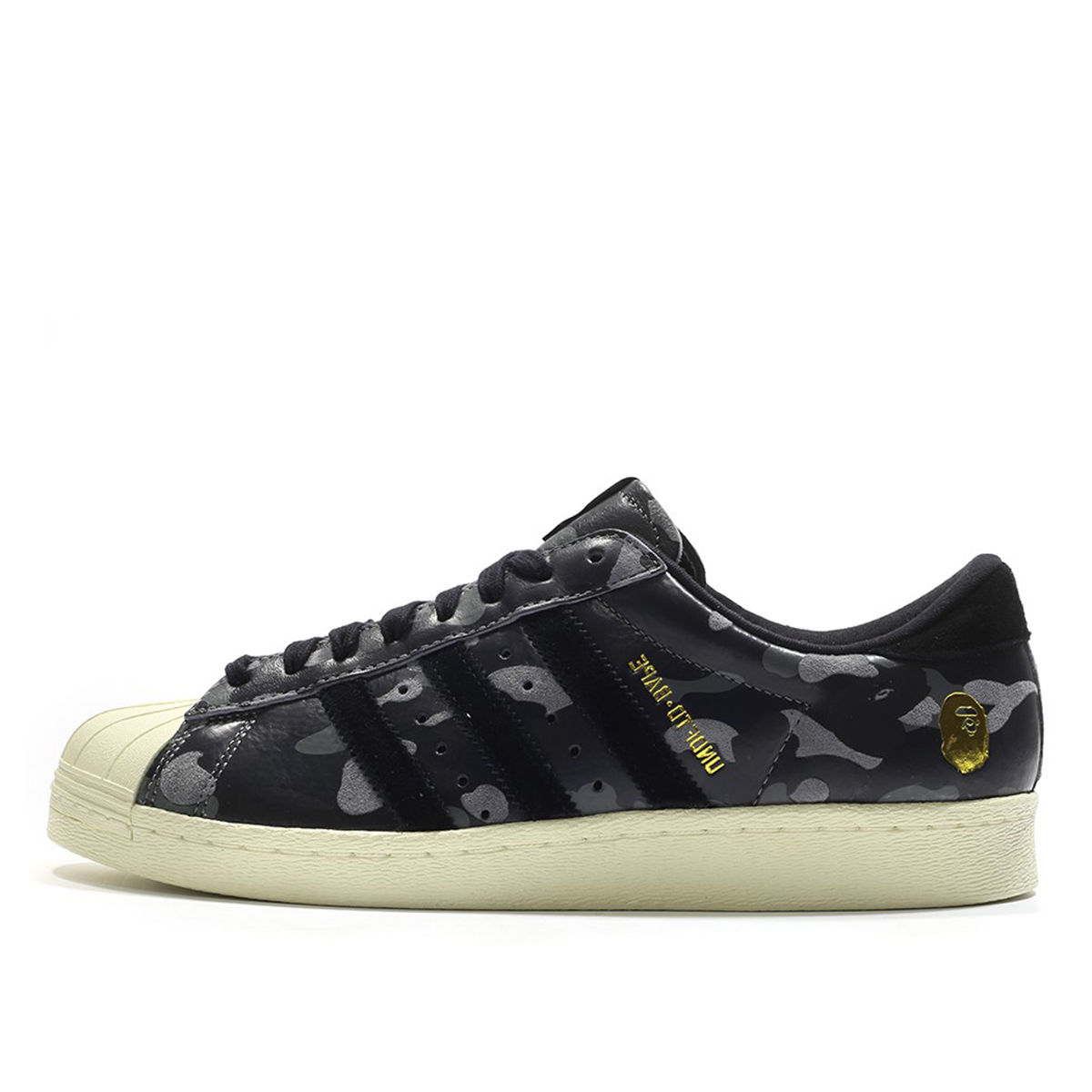 Adidas Superstar 80s Undefeated UNDFTD Bape Black Camo sneaker – authenticated on KLEKT