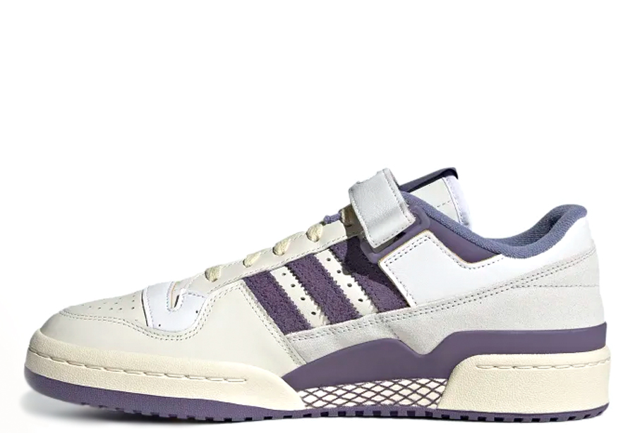 Adidas Forum 84 Low College Purple white/college purple/cream sneaker – authenticated on KLEKT