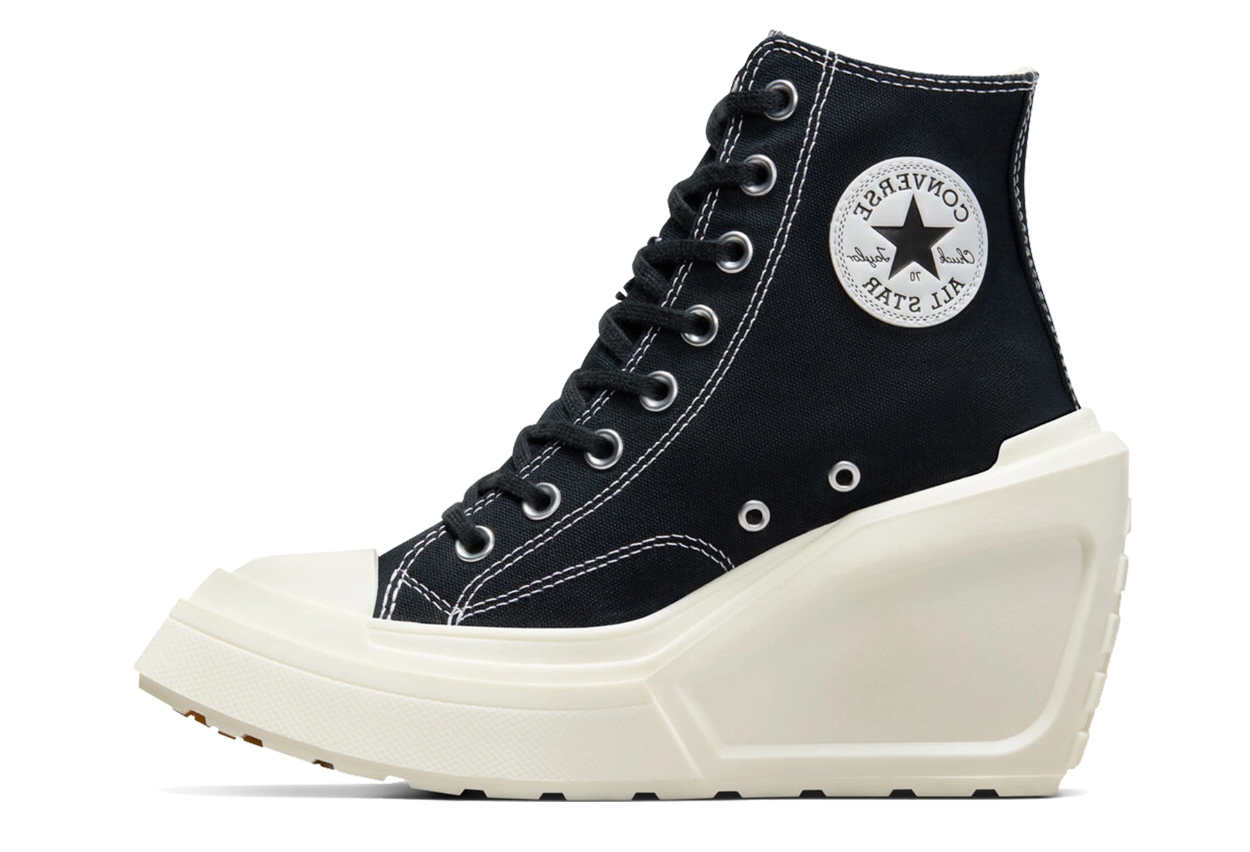 Converse Chuck 70 De Luxe Wedge WMNS 'Black' (2024) Black/Egret sneaker – authenticated on KLEKT