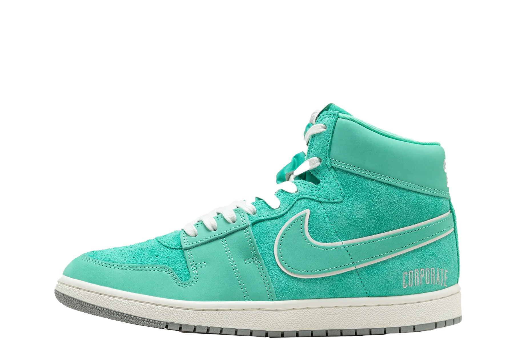 Air Jordan x Corporate Air Ship PE SP 'Light Menta' (2023) Light Menta/Metallic Silver/Kinetic Green/Sail sneaker – authenticated on KLEKT