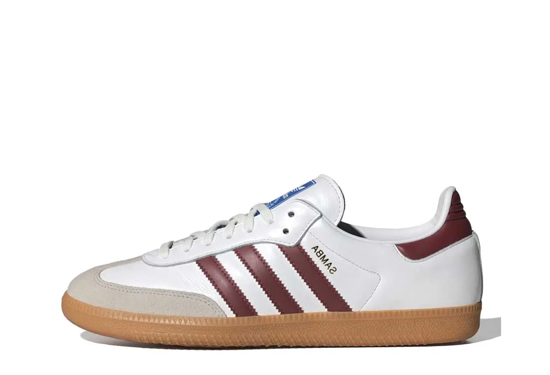 Adidas Samba OG 'White Burgundy Gum' (2024) WHITE/BURGUNDY sneaker – authenticated on KLEKT