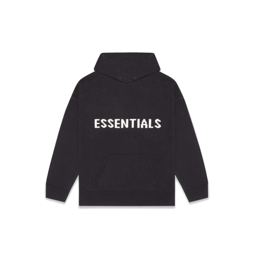Fear Of God ESSENTIALS Knit Hoodie Dark Slate/Stretch Limo/Black (FW20)