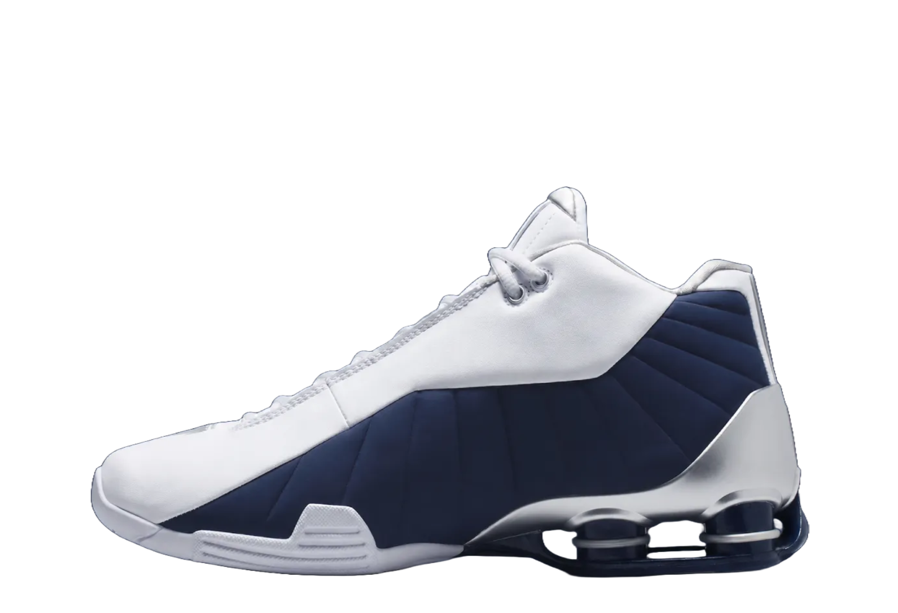 Nike Shox BB4 'Olympic' (2026) White/Midnight Navy-Metallic Silver sneaker – authenticated on KLEKT