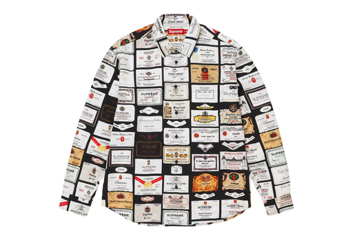 Supreme Label Shirt 'Black' (FW24) – authenticated on KLEKT