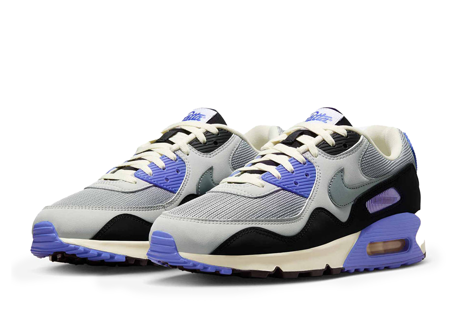 Nike x Patta Air Max 90 Waves 'Sapphire' (2025) Grey/Sapphire/Black sneaker – authenticated on KLEKT