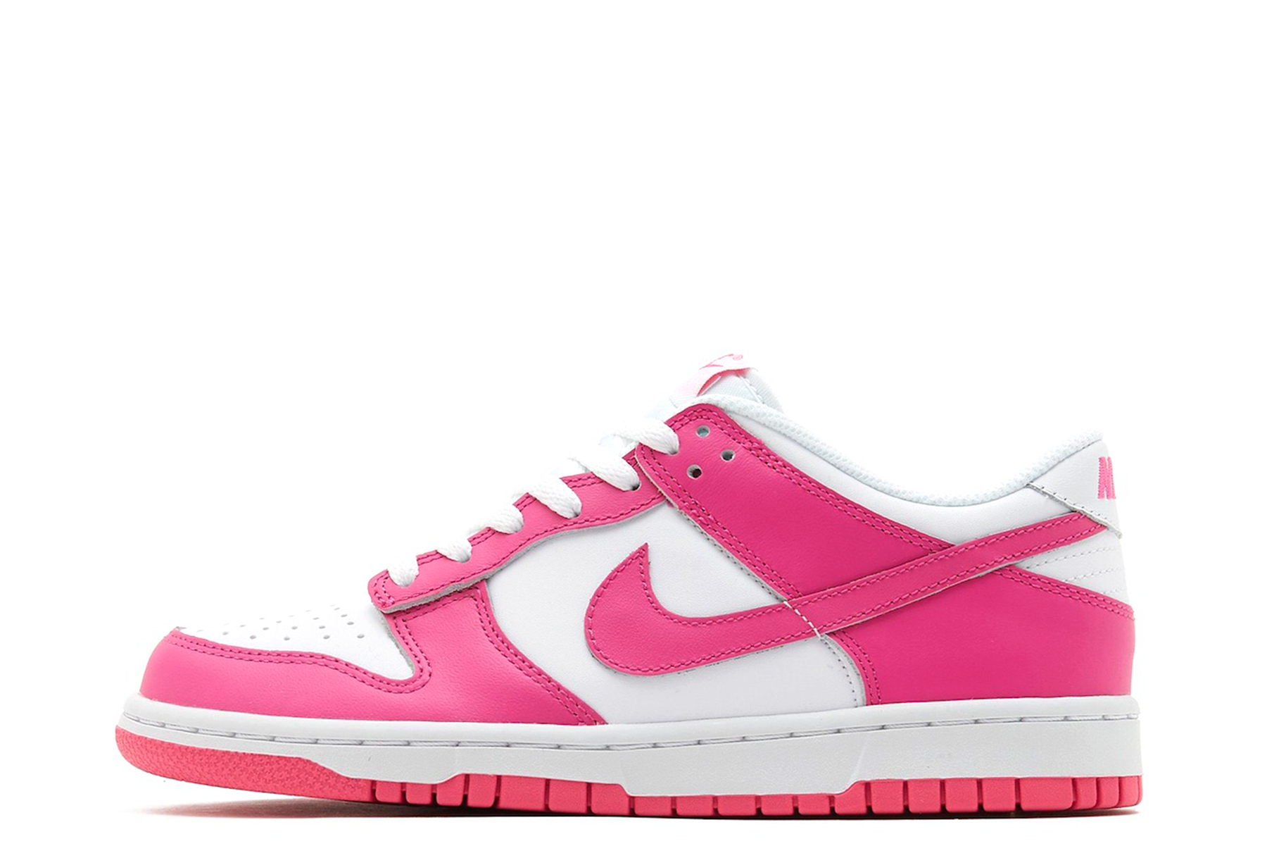 Nike Dunk Low GS 'Laser Fuchsia' (2024) White/Laser Fuchsia sneaker – authenticated on KLEKT