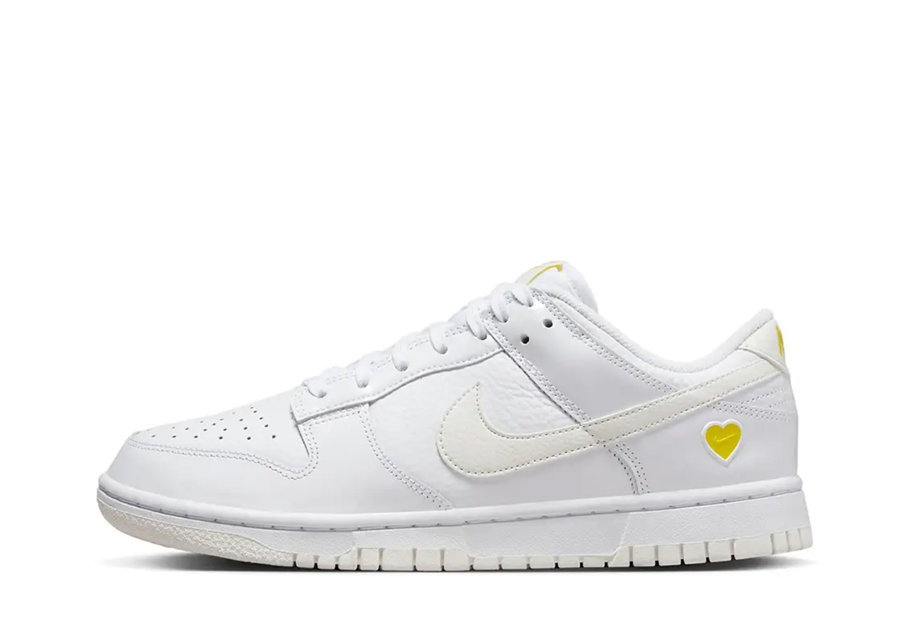 Nike Dunk Low WMNS Valentine's Day Yellow Heart (2023) WHITE/YELLOW sneaker – authenticated on KLEKT