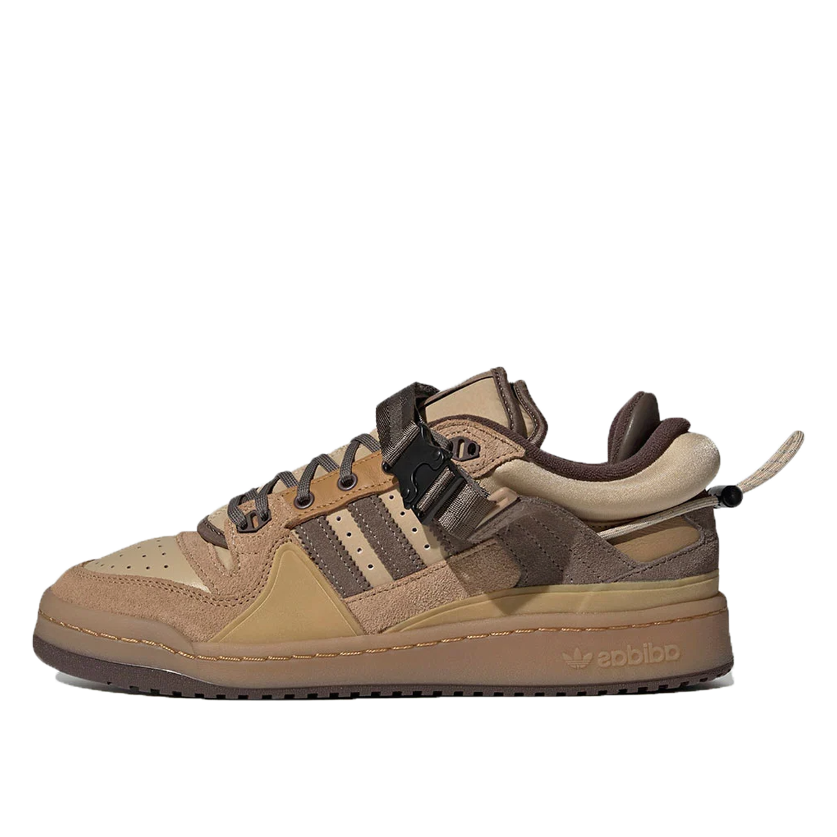Adidas x Bad Bunny Forum Buckle Low 'The First Café' (2021) BROWN/DARK BROWN sneaker – authenticated on KLEKT