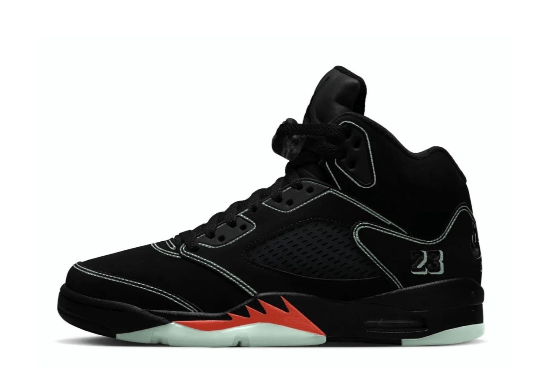 Air Jordan 5 'Halloween' (2026) Black/Picante Red sneaker – authenticated on KLEKT