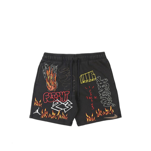 Air Jordan x Travis Scott Fleece Shorts Black (2019)