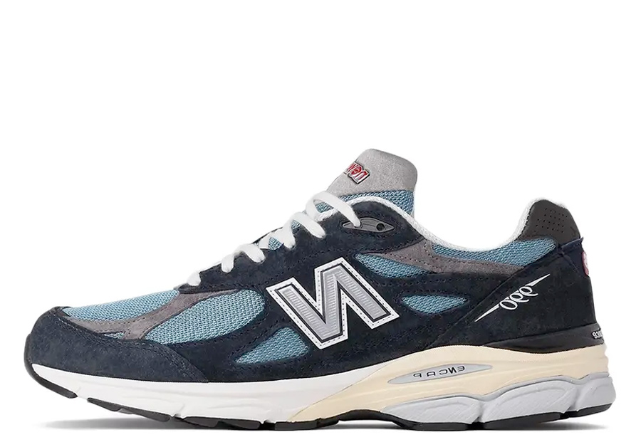 New Balance 990v3 Made In USA Navy Castlerock (2022) Navy/Castlerock sneaker – authenticated on KLEKT